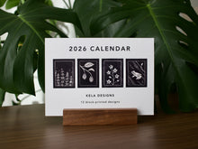Load image into Gallery viewer, 2026 Block Printed Calendar