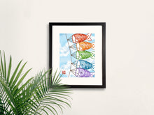 Load image into Gallery viewer, Koinobori Clouds Art Print