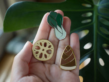 Load image into Gallery viewer, Lotus Root Enamel Pin