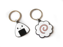 Load image into Gallery viewer, Fishcake Metal Keychain