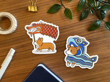 Load image into Gallery viewer, Lunar New Year Dragon Corgi Vinyl Sticker