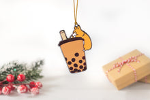 Load image into Gallery viewer, Bubble Tea Boba Corgi Ornament