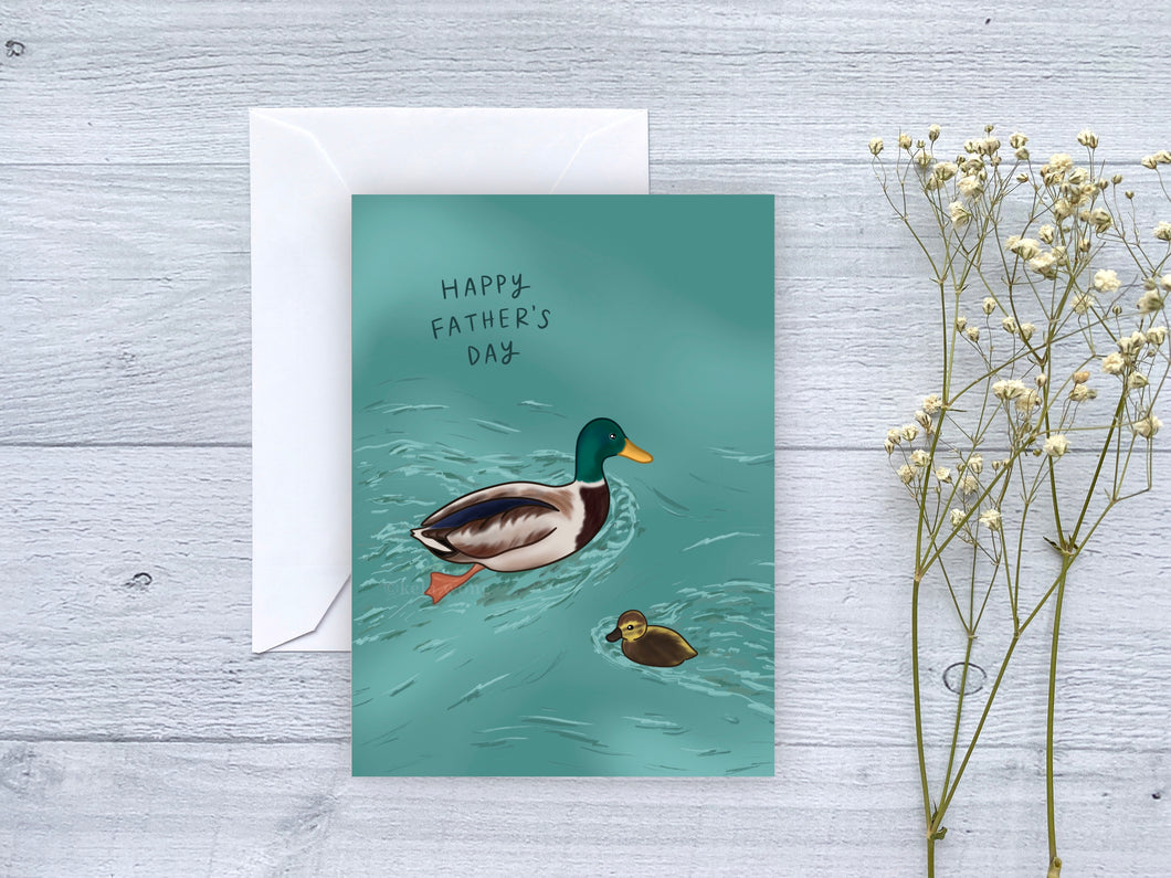 Father's Day Duckling Greeting Card