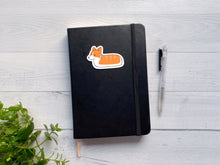 Load image into Gallery viewer, Loaf Corgi Vinyl Sticker
