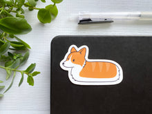 Load image into Gallery viewer, Loaf Corgi Vinyl Sticker