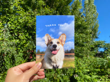 Load image into Gallery viewer, Louie Collection: Blue Skies Thank You Greeting Card