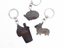 Load image into Gallery viewer, Sleeping Corgi Metal Keychain