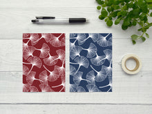 Load image into Gallery viewer, Winter Ginkgo Leaves Mixed Greeting Card Set