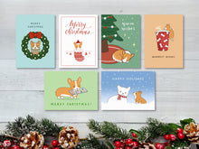 Load image into Gallery viewer, Corgi Christmas Mixed Greeting Card Set
