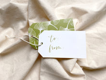 Load image into Gallery viewer, Green Ginkgo Gift Tag Set
