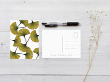 Load image into Gallery viewer, Ginkgo Leaves Mixed Postcard Set