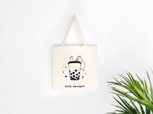 Load image into Gallery viewer, Bubble Tea Boba Corgi Tote Bag