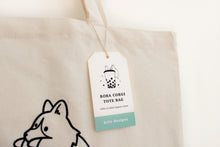Load image into Gallery viewer, Bubble Tea Boba Corgi Tote Bag