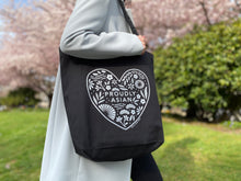 Load image into Gallery viewer, Proudly Asian Black Tote Bag