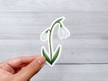 Load image into Gallery viewer, Snowdrop Clear Vinyl Sticker