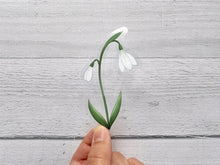 Load image into Gallery viewer, Snowdrop Clear Vinyl Sticker