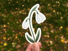 Load image into Gallery viewer, Snowdrop Clear Vinyl Sticker