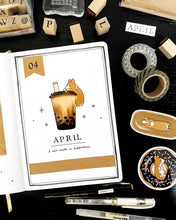 Load image into Gallery viewer, Bubble Tea Boba Corgi Vinyl Sticker