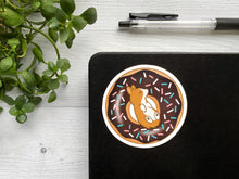 Load image into Gallery viewer, Choco Donut Corgi Vinyl Sticker