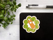 Load image into Gallery viewer, Matcha Mochi Donut Corgi Vinyl Sticker