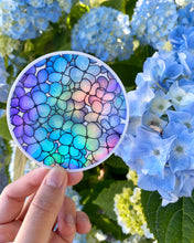 Load image into Gallery viewer, Holographic Hydrangea Vinyl Sticker
