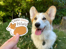 Load image into Gallery viewer, Corgi Couch Potato Vinyl Sticker