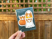 Load image into Gallery viewer, Halloween Corgi Trio Vinyl Sticker Set