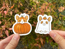 Load image into Gallery viewer, Halloween Corgi Trio Vinyl Sticker Set