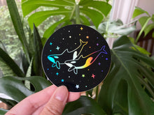 Load image into Gallery viewer, Holographic Orca Whale Sticker