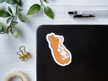 Load image into Gallery viewer, Rolling Corgi Vinyl Sticker