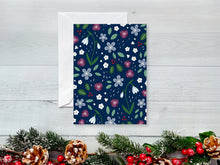 Load image into Gallery viewer, Winter Florals Holiday Greeting Card