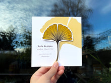 Load image into Gallery viewer, Ginkgo Leaf Removable Window Cling