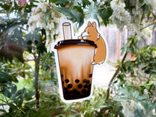 Load image into Gallery viewer, Bubble Tea Boba Corgi Window Cling