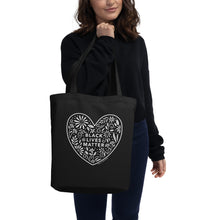 Load image into Gallery viewer, Black Lives Matter Black Tote Bag
