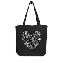 Load image into Gallery viewer, Black Lives Matter Black Tote Bag