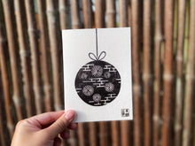 Load image into Gallery viewer, Block Printed Holiday Ornament Greeting Card