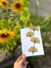 Load image into Gallery viewer, Ginkgo Leaves Mixed Greeting Card Set
