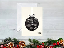 Load image into Gallery viewer, Block Printed Holiday Ornament Greeting Card