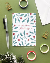 Load image into Gallery viewer, Holiday Leaves & Berries Greeting Card Mixed Set