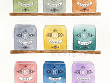 Load image into Gallery viewer, Tea Tins Fine Art Print