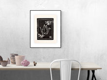 Load image into Gallery viewer, Paper Crane Block Printed Art Print