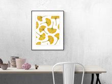 Load image into Gallery viewer, Ginkgo Leaves 4 Art Print