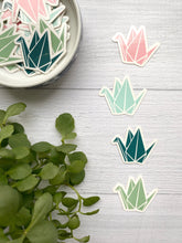 Load image into Gallery viewer, Mini Origami Cranes Vinyl Sticker Set
