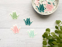 Load image into Gallery viewer, Mini Origami Cranes Vinyl Sticker Set