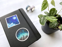 Load image into Gallery viewer, Starry Night Forest Vinyl Sticker