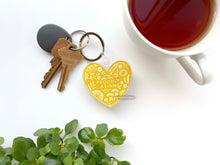 Load image into Gallery viewer, Proudly Asian Clear Acrylic Keychain | Portion of Profits Donated to Stop Asian Hate | Limited Edition Keychain