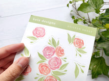 Load image into Gallery viewer, Watercolor Roses Sticker Sheet