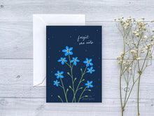 Load image into Gallery viewer, Forget-Me-Nots Stems Greeting Card