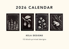 Load image into Gallery viewer, 2026 Block Printed Calendar PRE-ORDER
