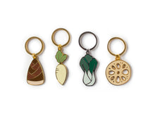 Load image into Gallery viewer, Lotus Root Metal Keychain
